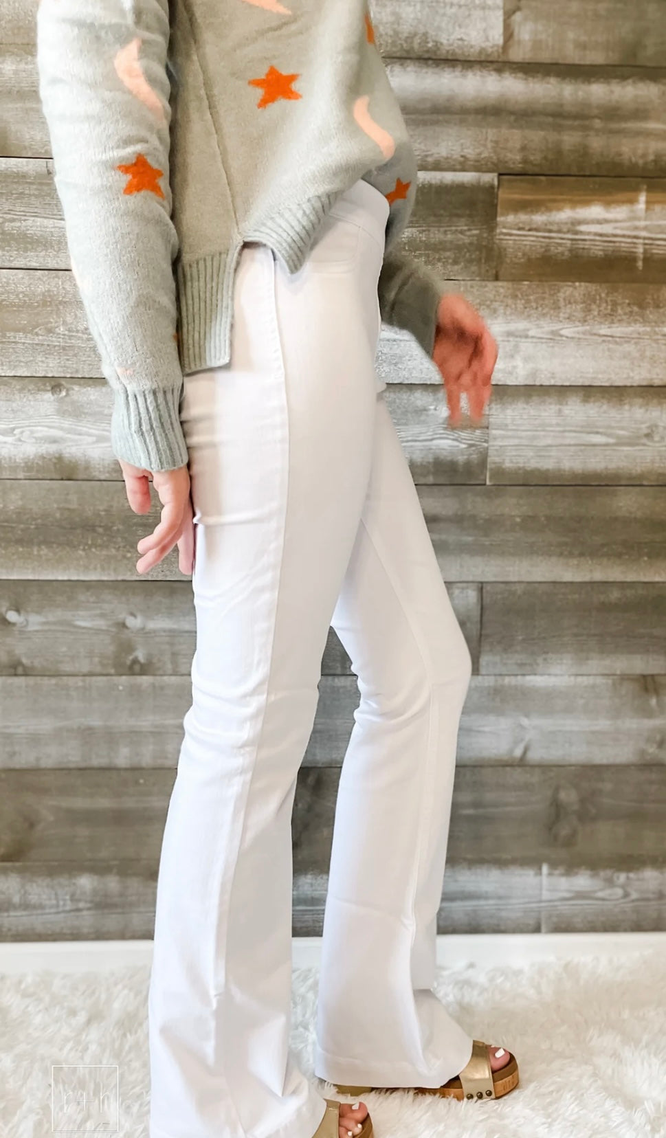 Cello White Flare Jeans