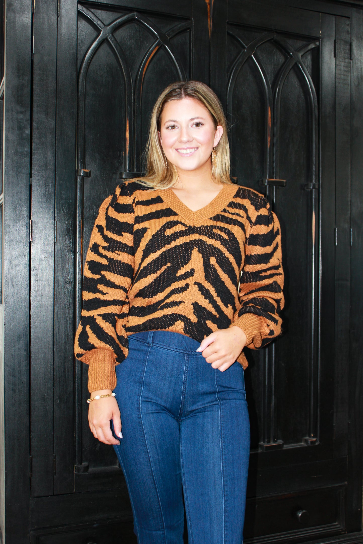 Tiger Print Sweater